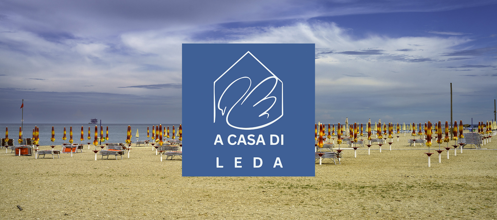 Beach of Civitanova Marche at springtime